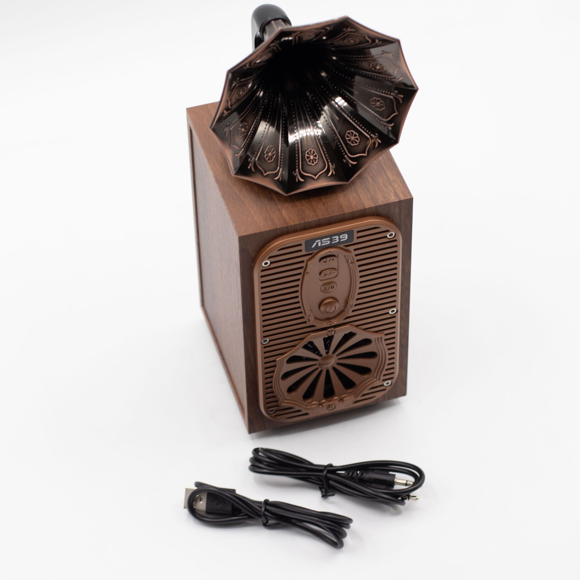 Altifalante Gramofone Retro (Extra Alto) - Bluetooth - 8 watts