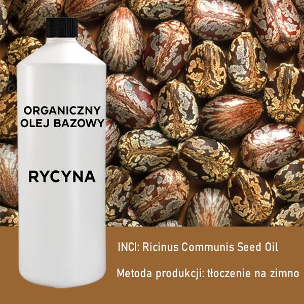 Organiczny Olej Bazowy Rycynowy 1 litr