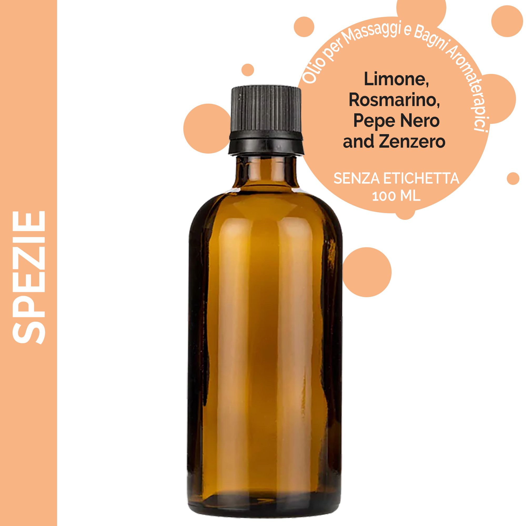 Začinjeno Ulje za Masažu - 100ml - Bez Etikete