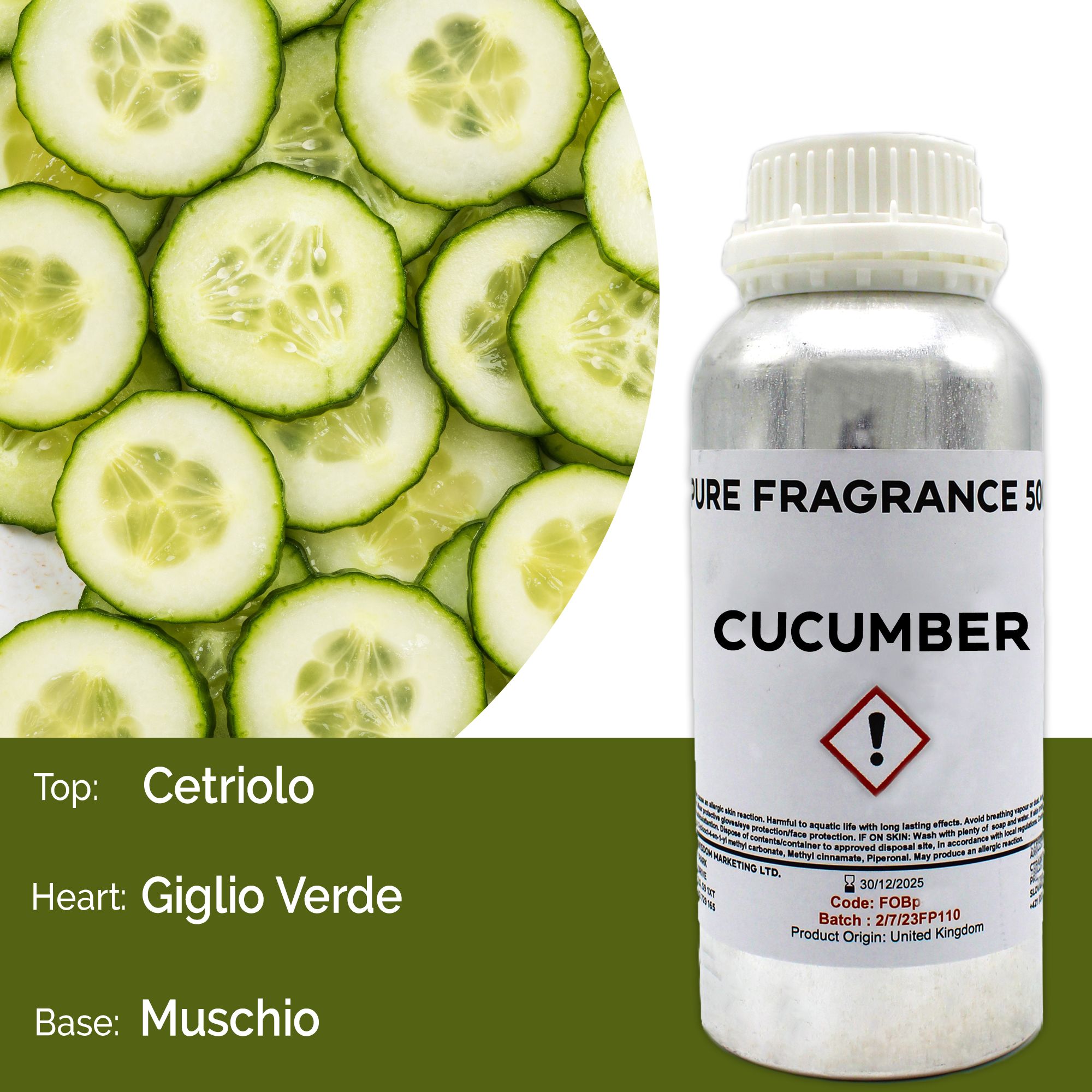 Fragranza Pura 500g - Cetriolo