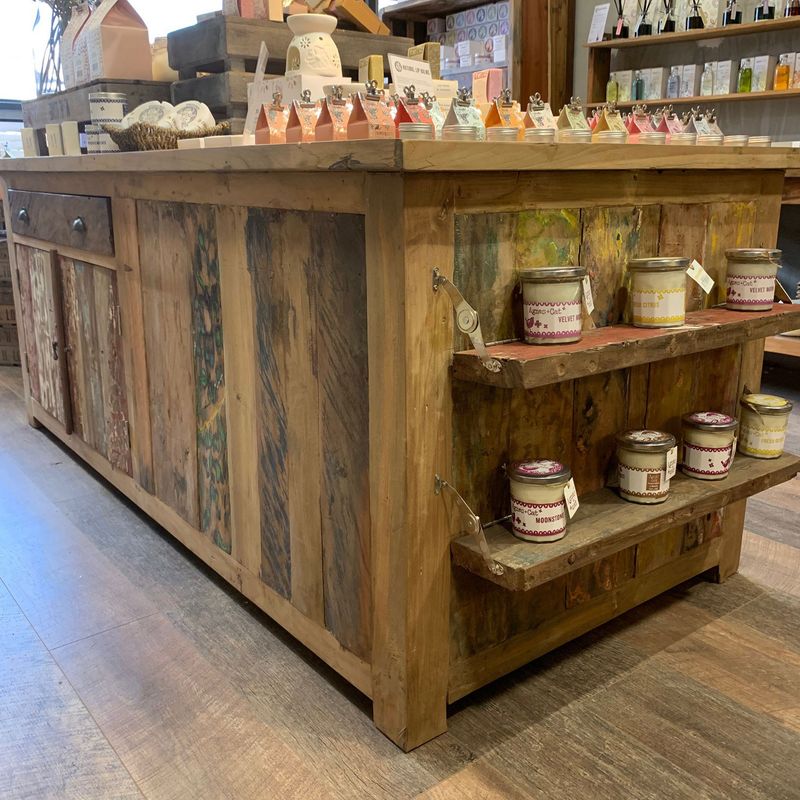 Recycled Large Centre Display Table 207x97x80cm