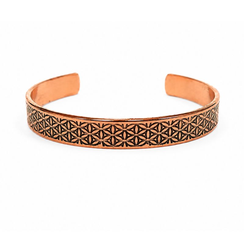 Armband i solid koppar Nomad Energy Collection graveringar (blandade)