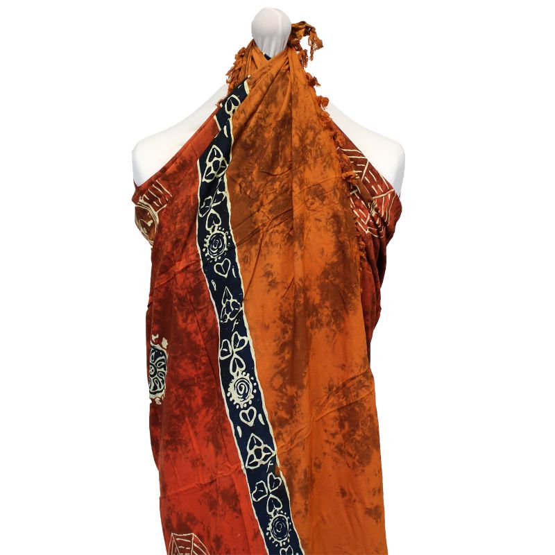 Sarongs Celtiques de Bali - Yin & Yang (4 Couleurs Assorties)