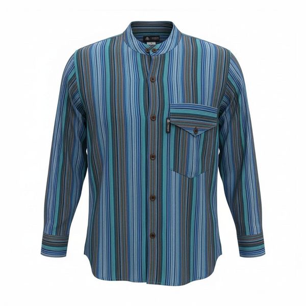 Nomad Sari Camisa de abuelo - Turquesa - Grande