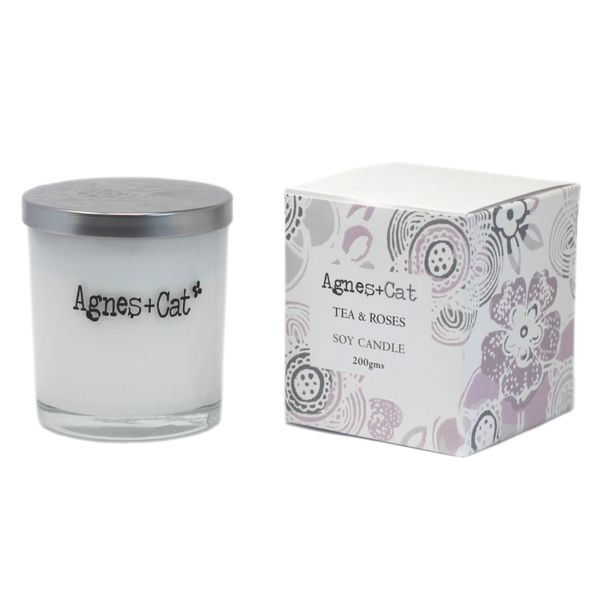 Tea and Roses Soy Wax Votive  Candle (200g)