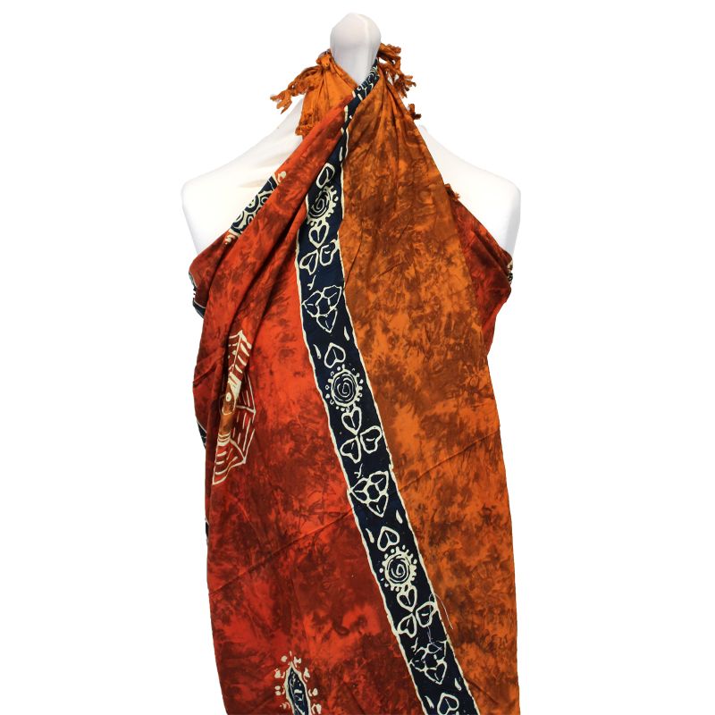 Sarongs Celtiques de Bali - Yin & Yang (4 Couleurs Assorties)