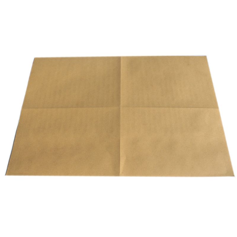 Kraft Marron - 4 Étiquettes A4 Bords Ronds
