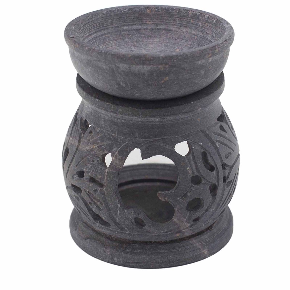 Pequeno queimador de óleo de esteatita 8 cm - Om