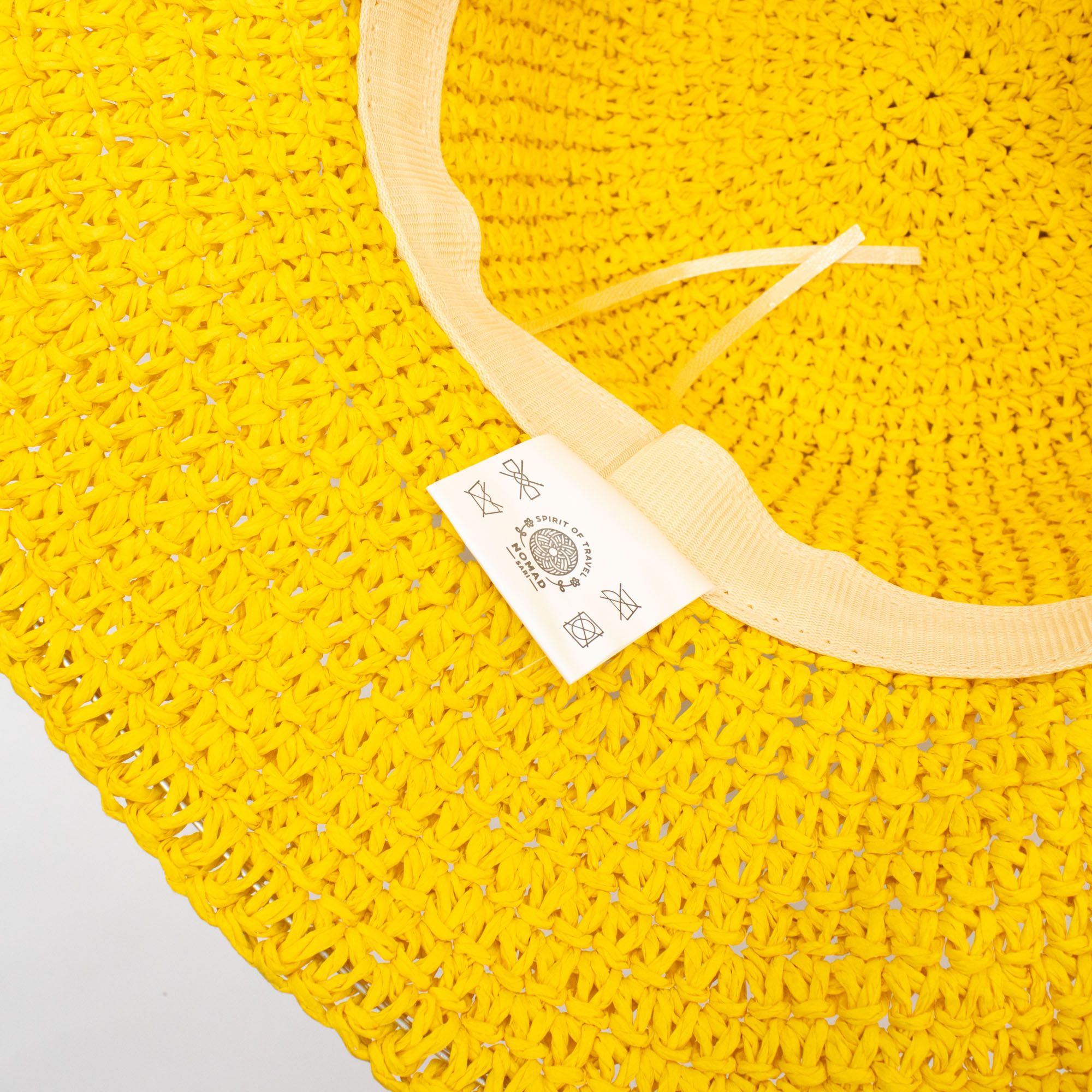 Nomad Sari Floppy Straw Sun Hat - Yellow