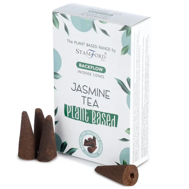 Plant Based Backflow Incense Cones - Jasmine Tea — Incense · GlowDuty apothecary