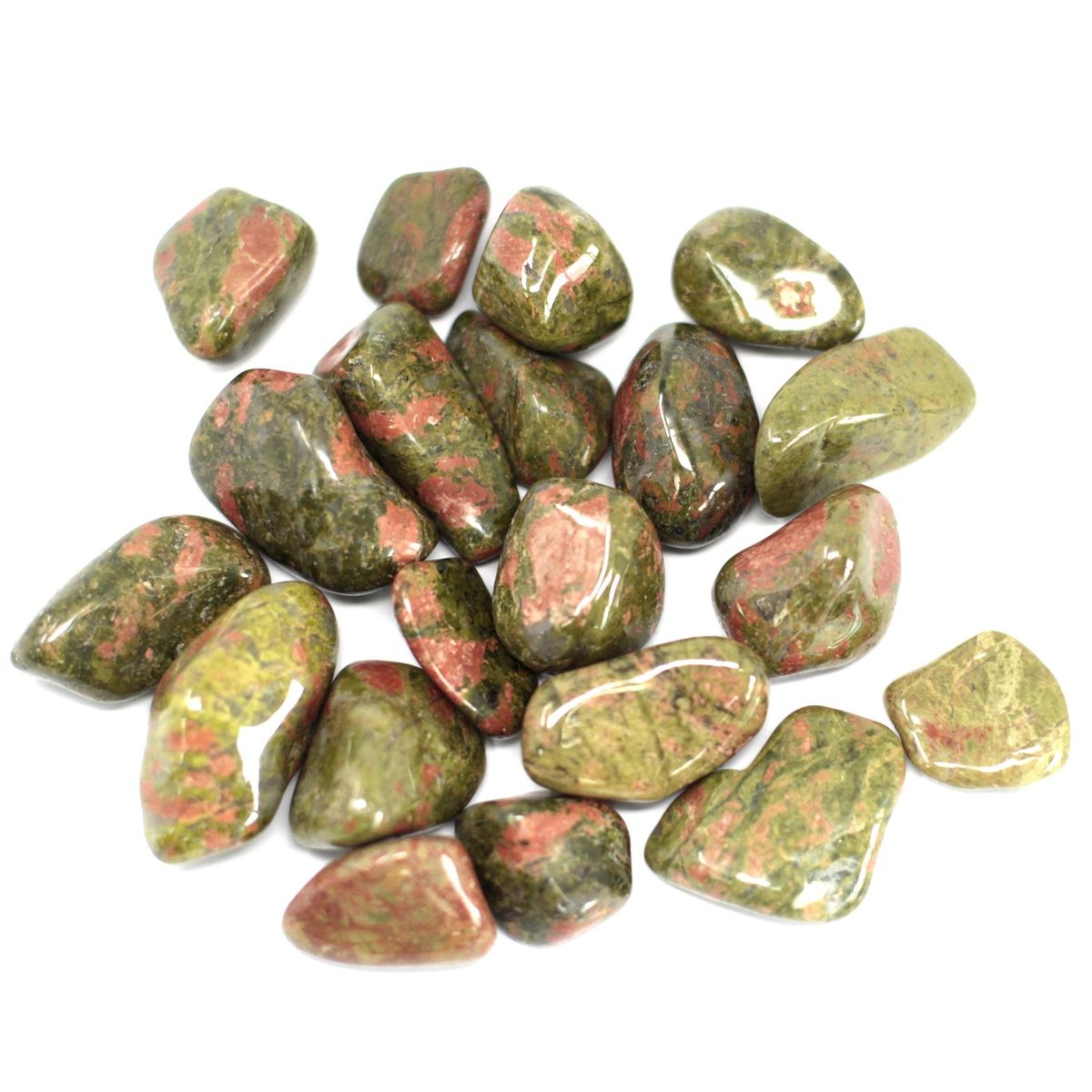Pedra preciosa africana Unakite