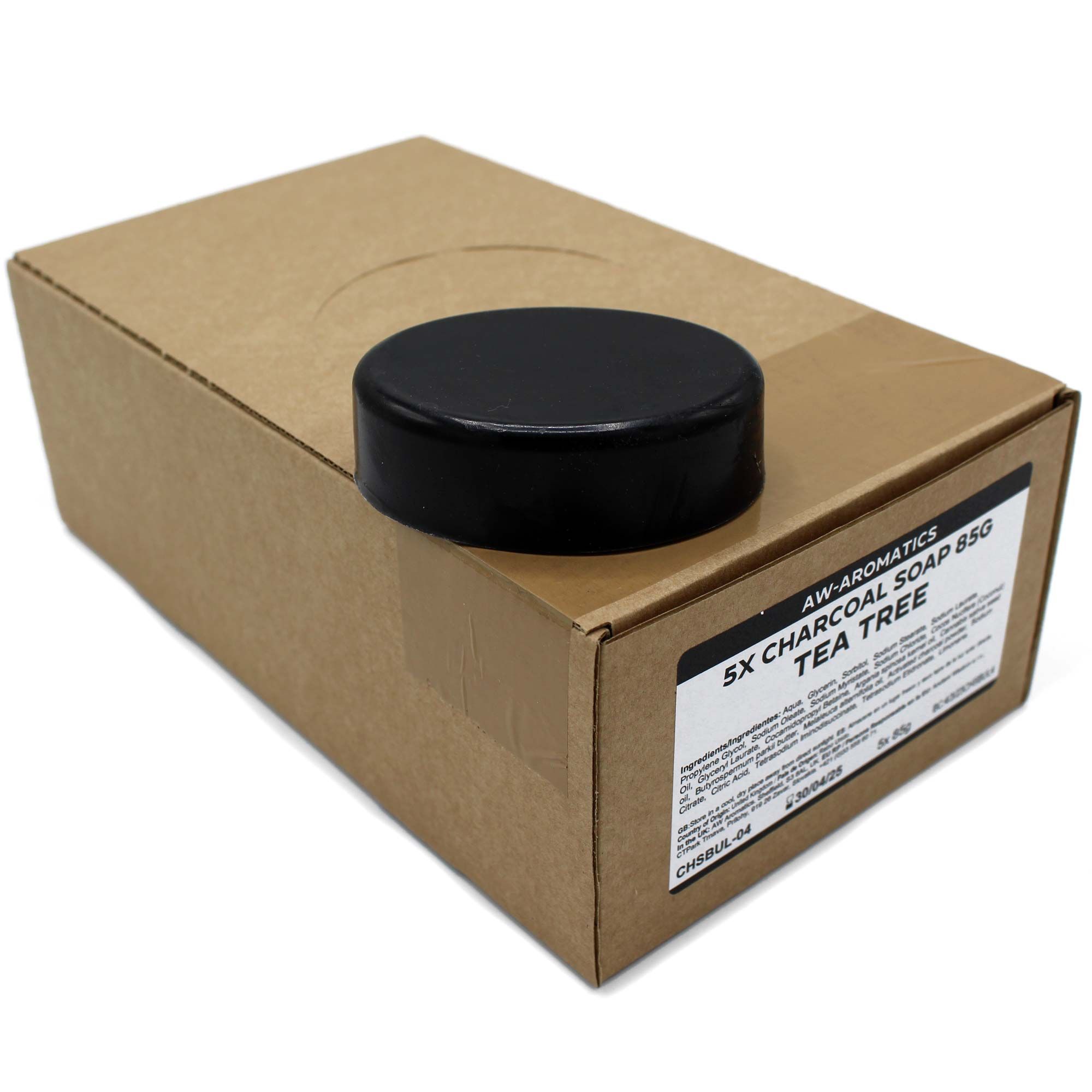 Sapun s Aktivnim Ugljenom 85g - Čajevac - Bez Etikete