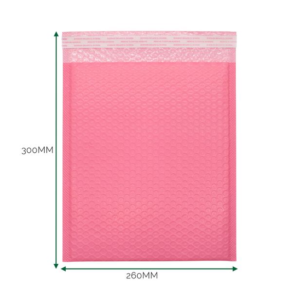 Sobre burbuja de polietileno rosa (260x300+40mm)