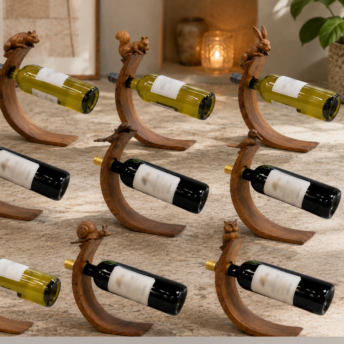 Stalci za vino od suar drva
