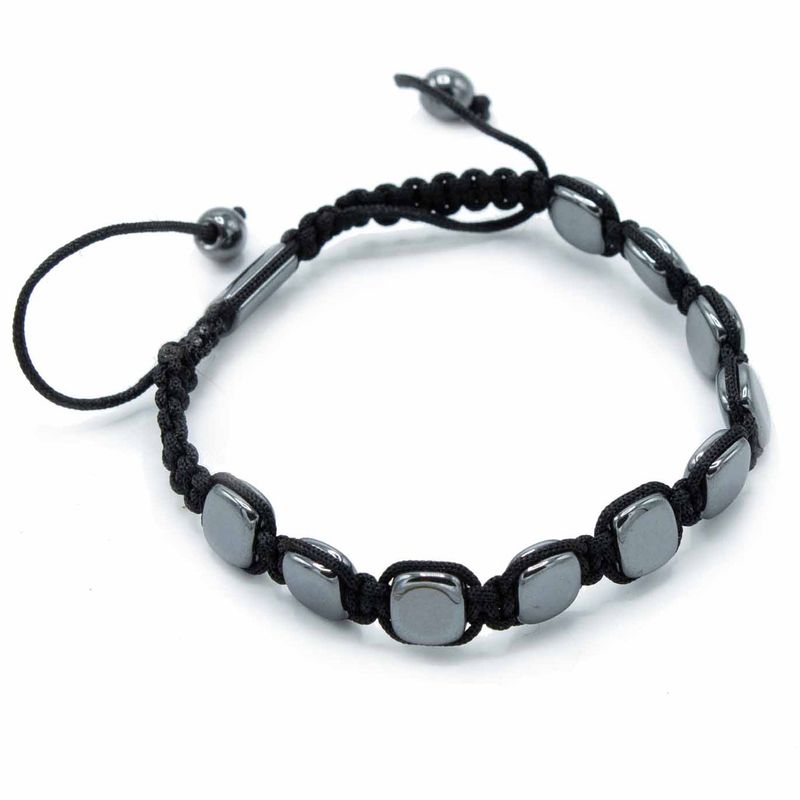Bracelets Shamballa Hématite Magnétique - Coins Ronds