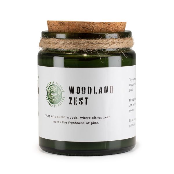 Vela de soja Greenman Woodwick - Esencia del Bosque