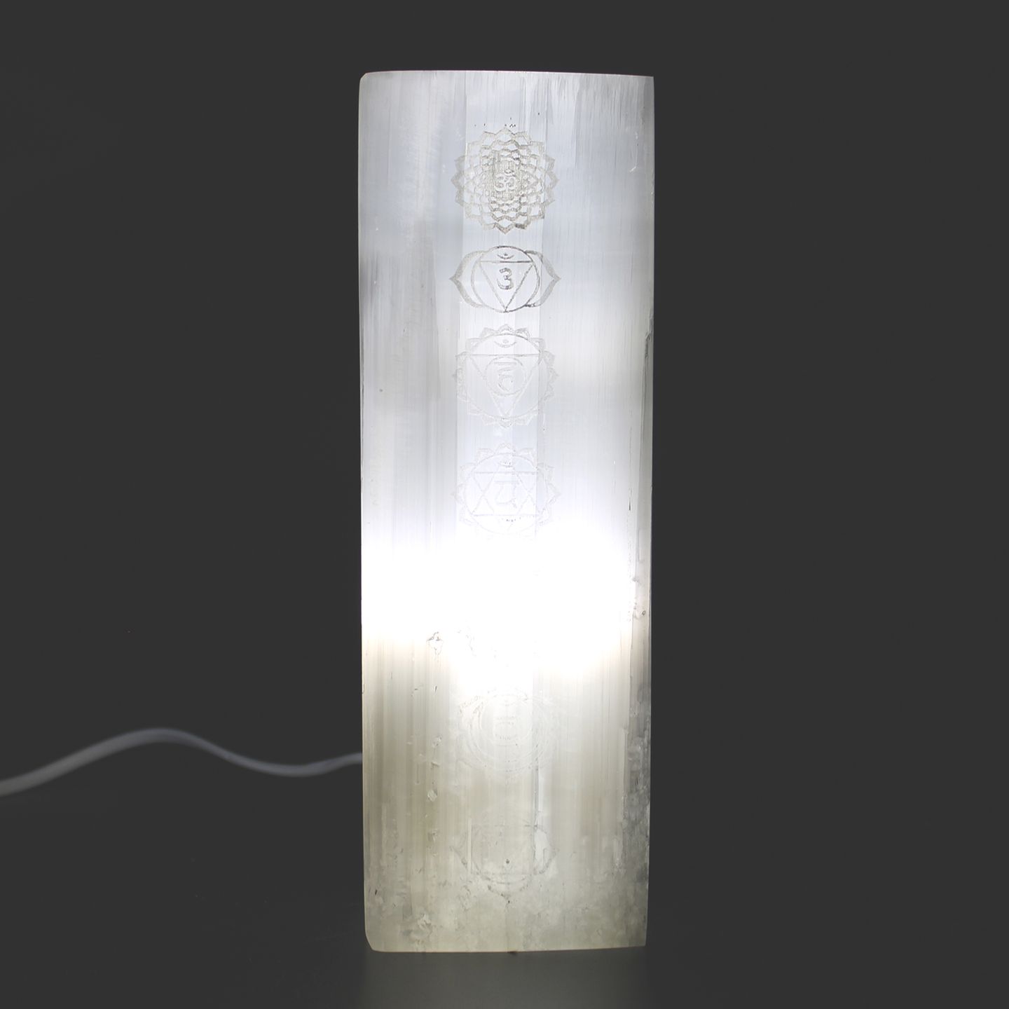 Selenite Block Lamps
