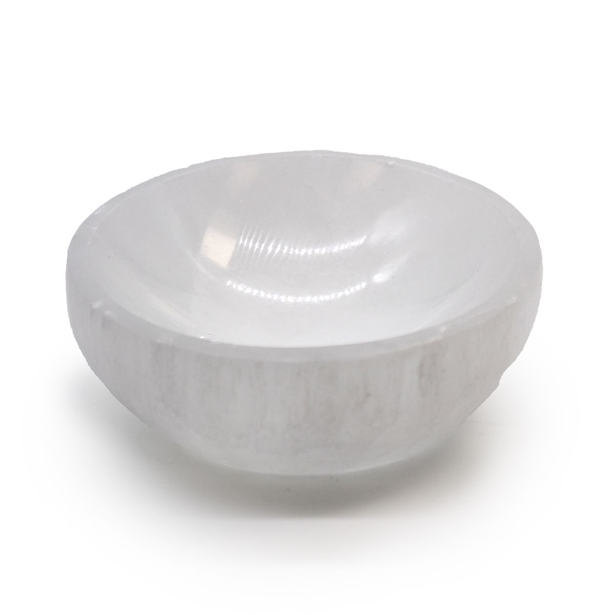 Taça redonda de selenita - 10 cm