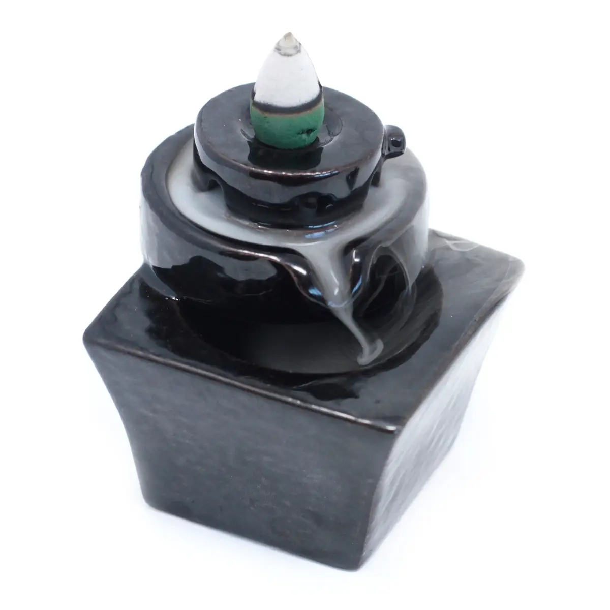 Back Flow Incense Burner - Round to Square — Incense · GlowDuty apothecary