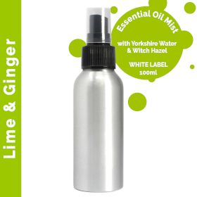 Spray cu ulei esențial 100ml - Lime și Ghimbir - Fără Etichetă
