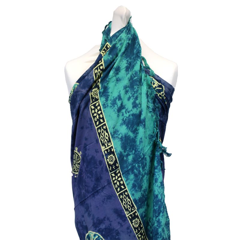 Sarongs celtiques de Bali - Pièces porte-bonheur (4 couleurs assorties)