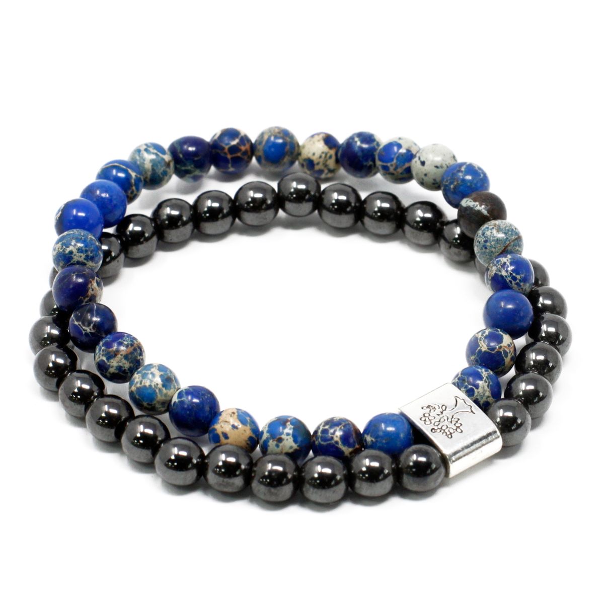 Pulseira de Pedras Preciosas Magnéticas - Sodalita