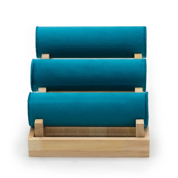 Three Bar Tiered Bangle Display  24x18x13cm