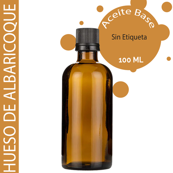 Aceite Base de Semilla de Albaricoque - 100ml - Sin etiquetar