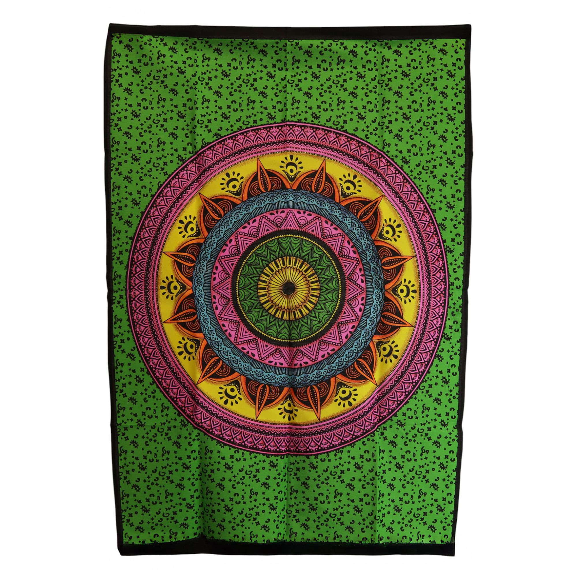 Arte de pared de algodón (70x110 cm) - Mandala vibrante