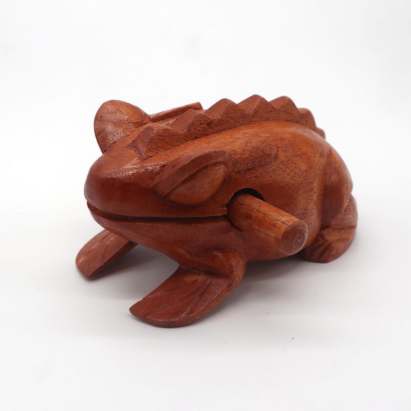 Petite Grenouille en Bois qui Coasse