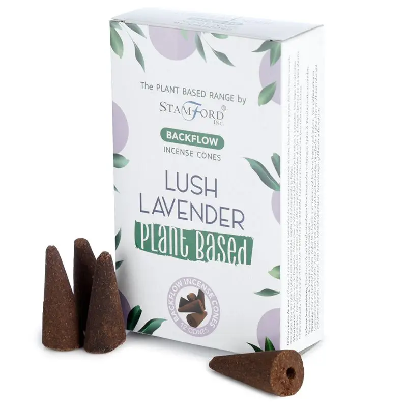 Plant Based Backflow Incense Cones - Lush Lavender — Incense · GlowDuty apothecary