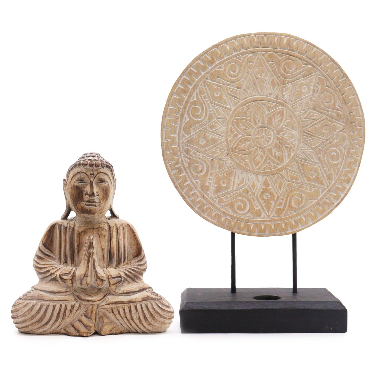 Buda Feng Shui - Mandala Clássica - Natural
