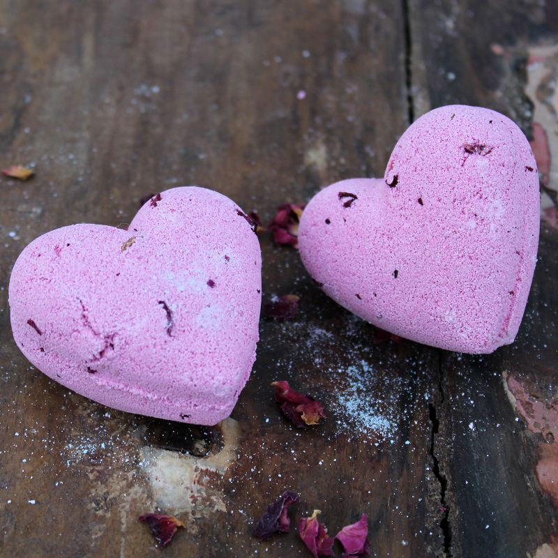 Bombe de Bain en Coeur 70g - Ylang & Rose