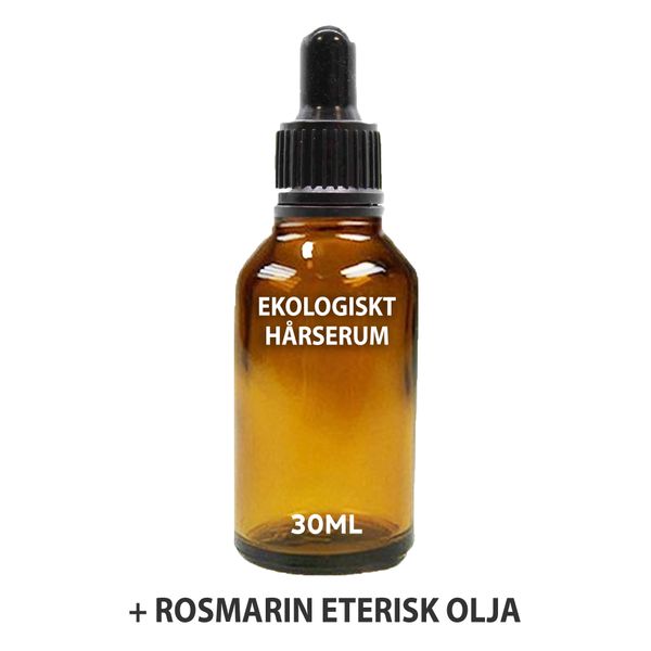 Ekologiskt Hårserum Utan Etikett 30ml - Rosmarin
