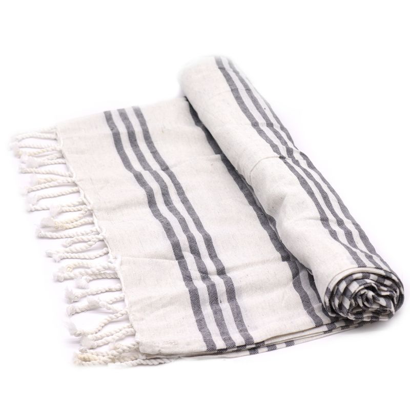 Serviette de Hammam Spa - Charbon - 90x170cm