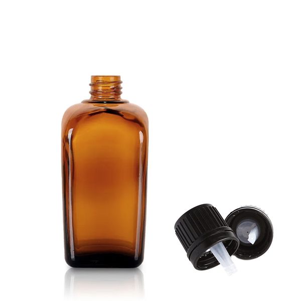 10ml Alkemistflaska i Bärnstensfärgat Glas med Dropparlock