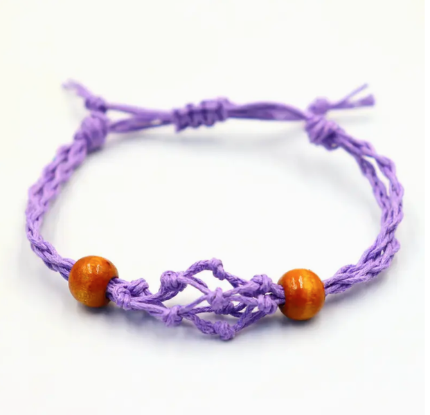 Bracelet en Cristal et Pierres Précieuses 20-28cm/7.8-11inch - Violet