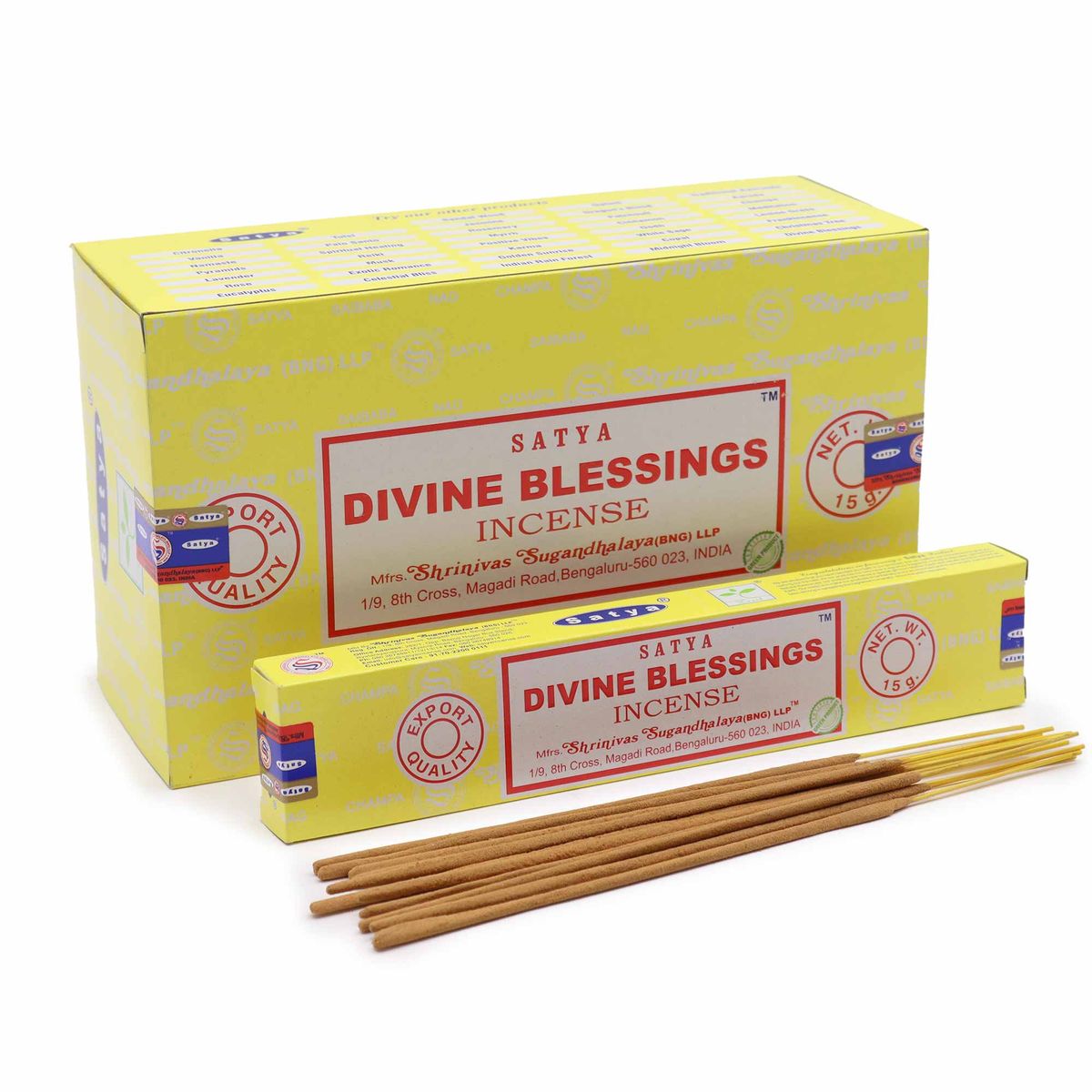Varinhas de incenso Satya 15 g - Bênção Divina
