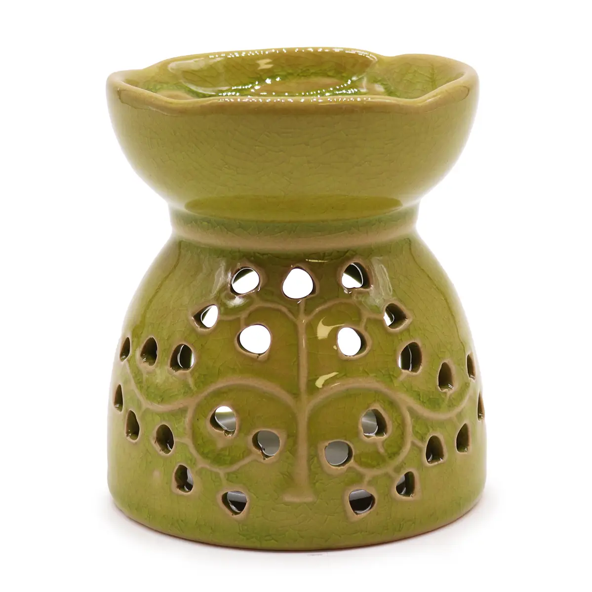 Tree of Life Oil Burner - Lime — Incense Burners · GlowDuty apothecary