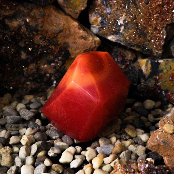 Savon en Forme de Cristal - Feu