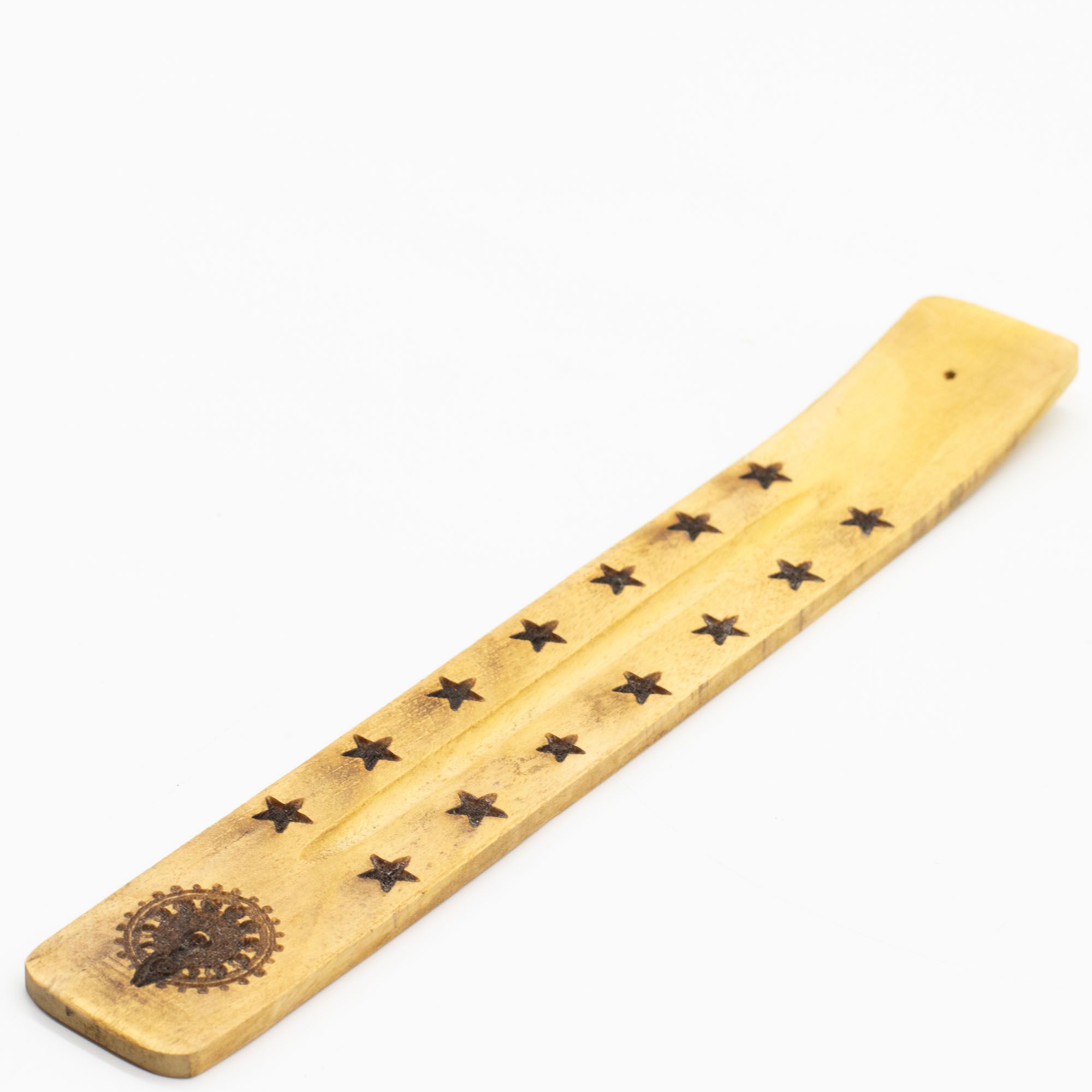 Askfångare i Naturligt Mangoträ - Blandade Esoteriska Motiv