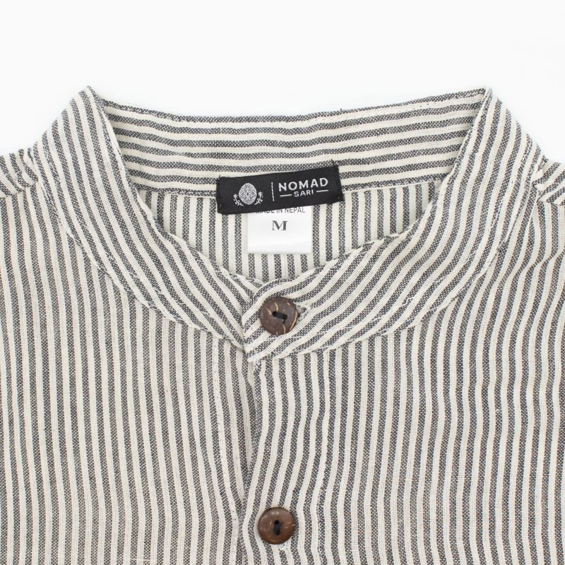 Nomad Sari Camisa de Abuelo - Gris Piedra - Grande