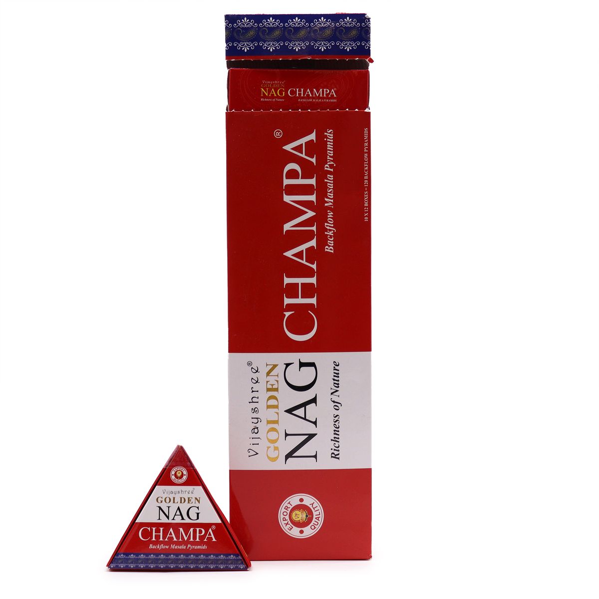 cones de incenso Refluxo Inverso Jumbo Dourado Nag