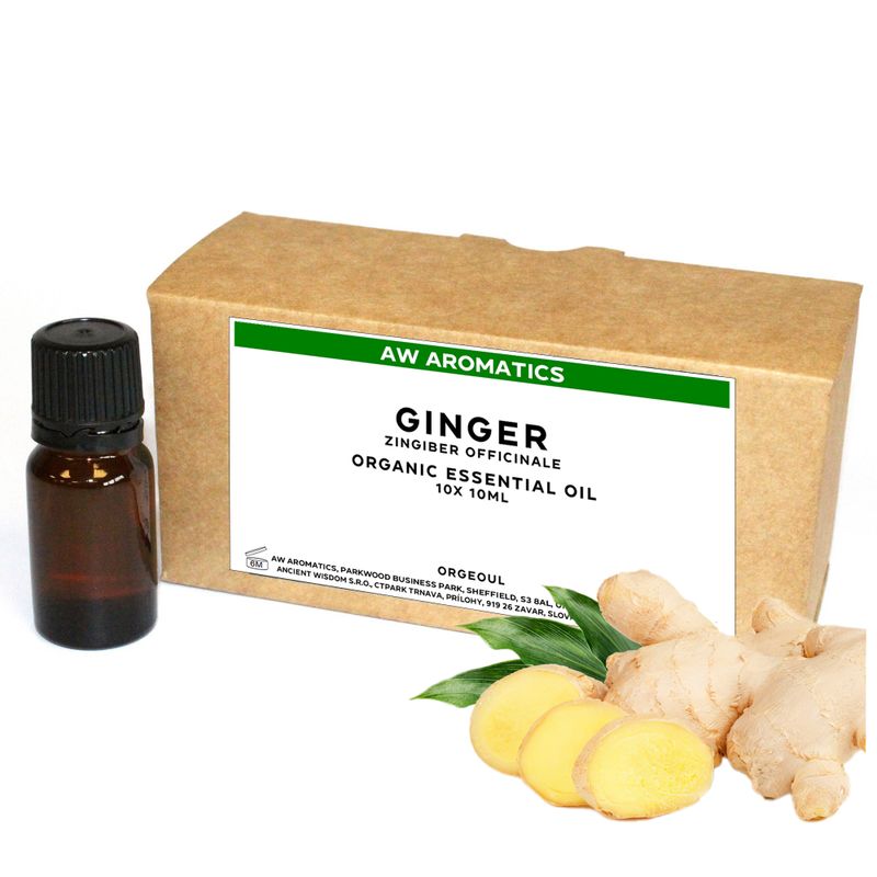 Huile Essentielle Bio Gingembre  10ml - Sans étiquette