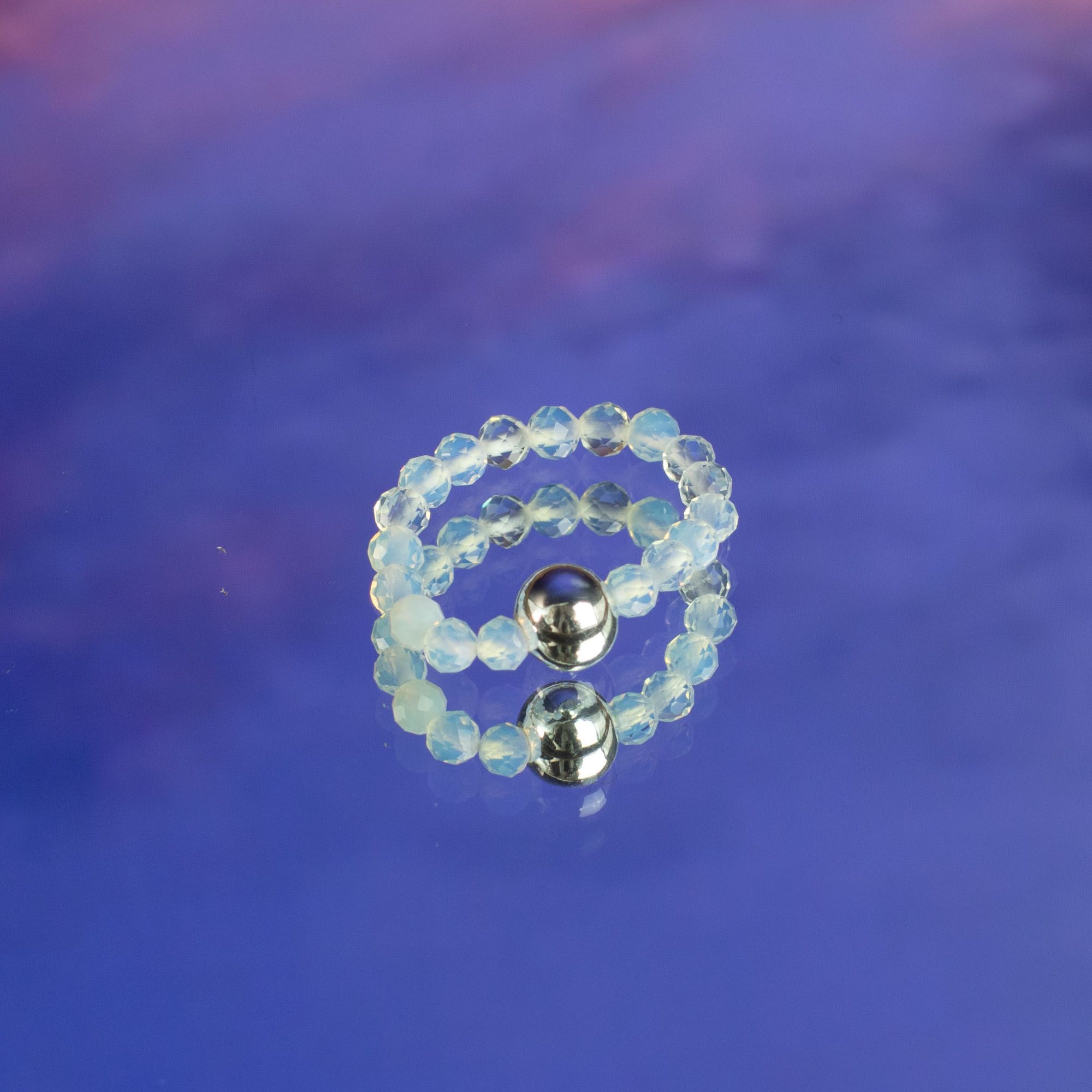 Nymph Spirit set prstenja s prirodnim kamenjem - Full Moon