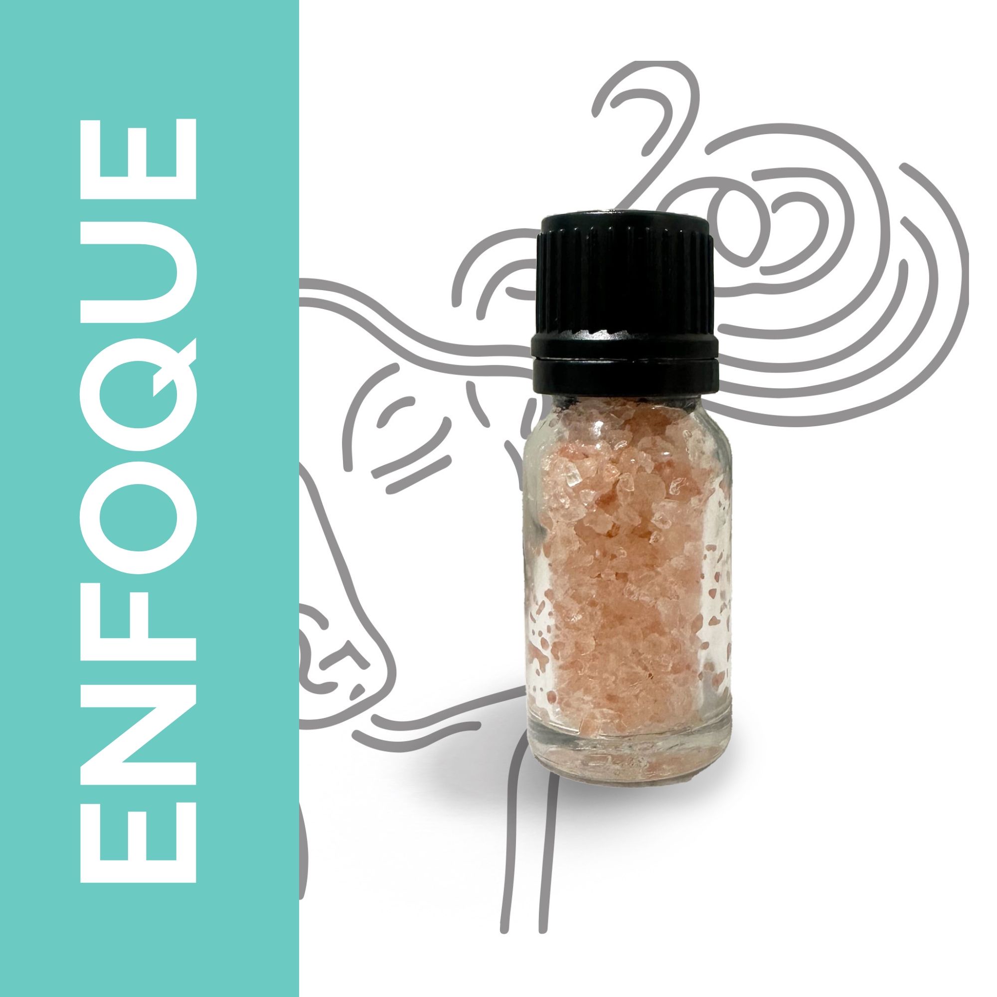 Sal aromatica de aromaterapia - Enfoque - Sin etiqueta