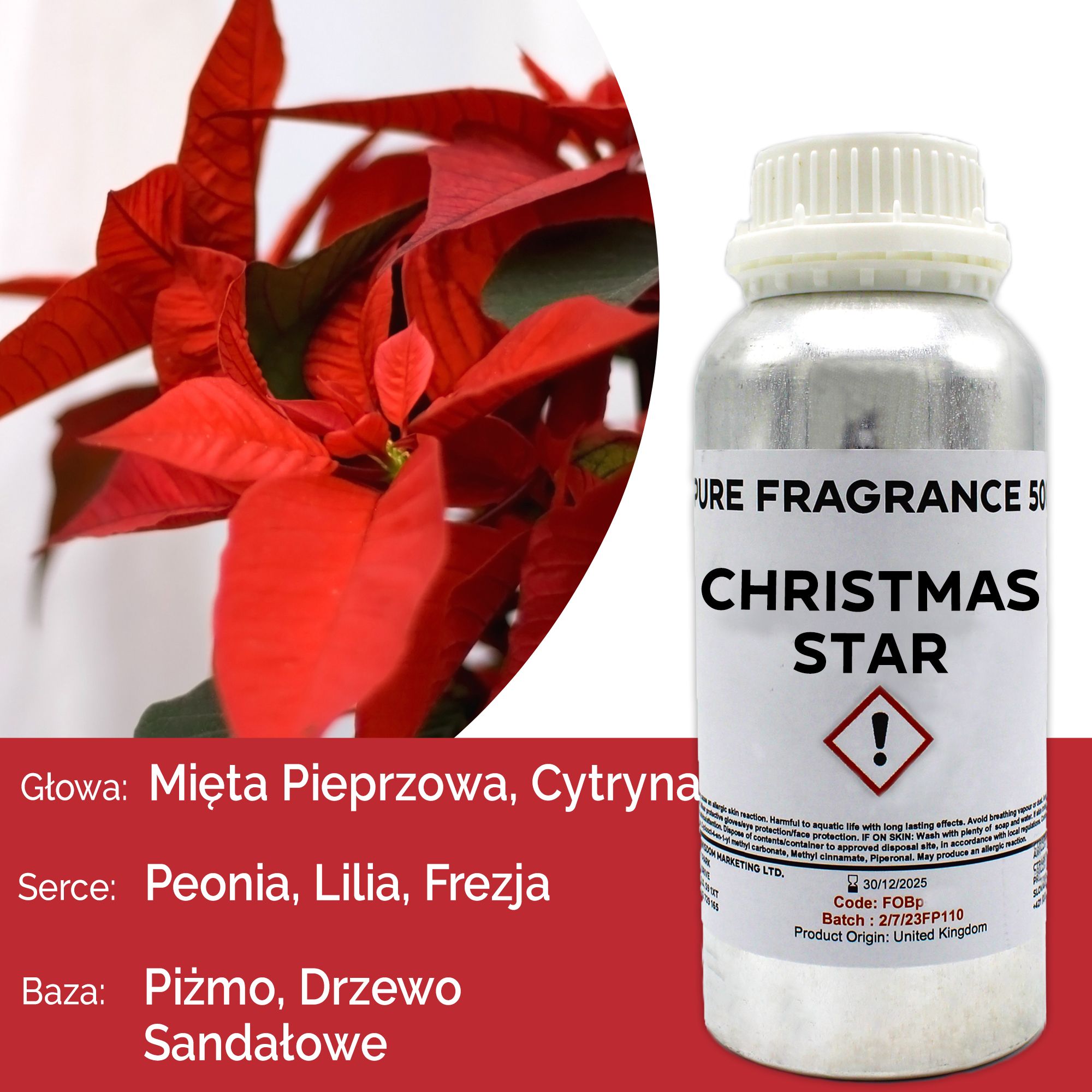 Óleo de Fragrância Puro Christmas Star - 500ml
