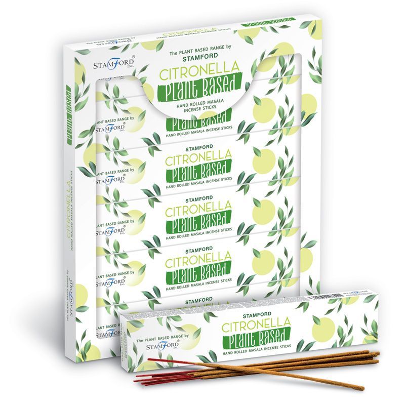 Pack de 6 Bâtonnets d'Encens Masala Végétal - Citronnelle