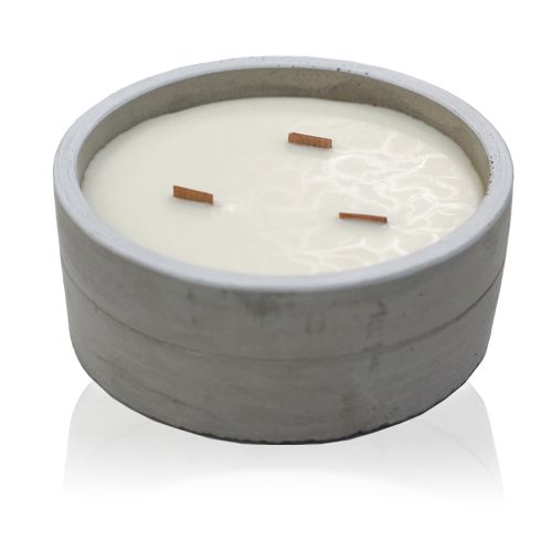 Concrete Wooden Wick Candles Starter Pack