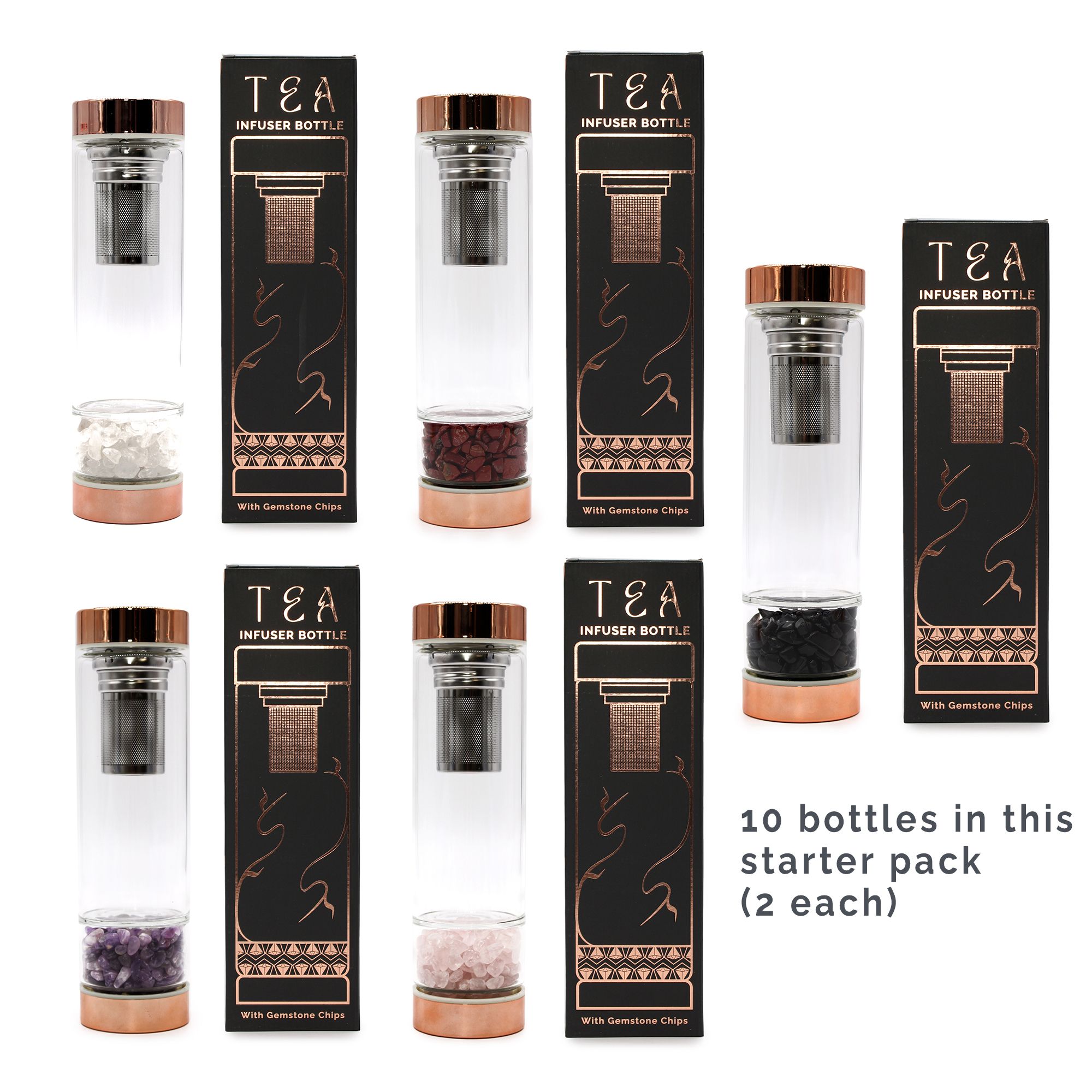 Pack Inicial de Garrafas Infusoras com Gemas